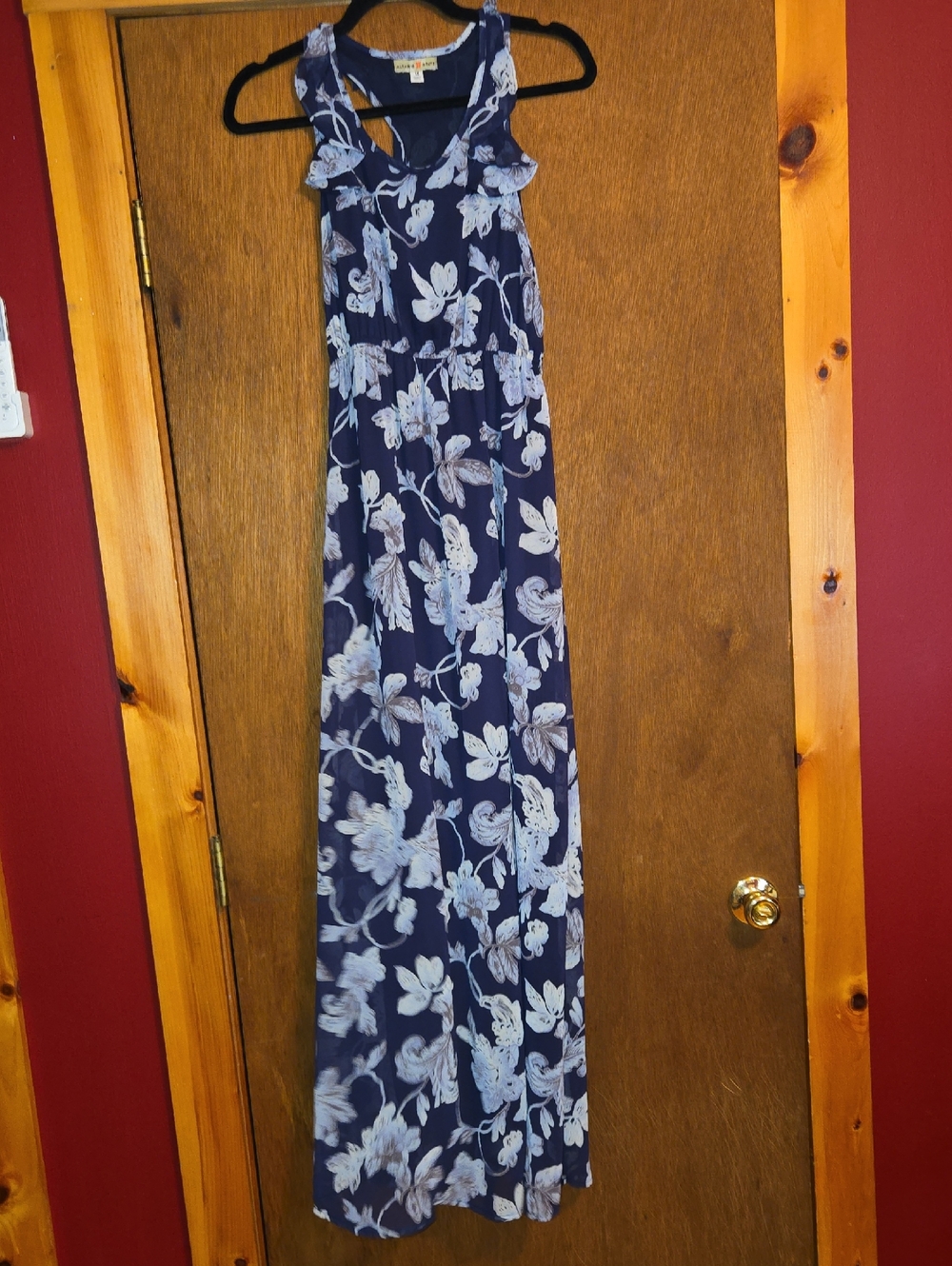 Navy Floral Maxi Dress